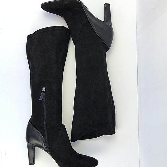 Franco Sarto Stampeed Over Knee Boots Black Size 9.5 - Picture 4 of 16